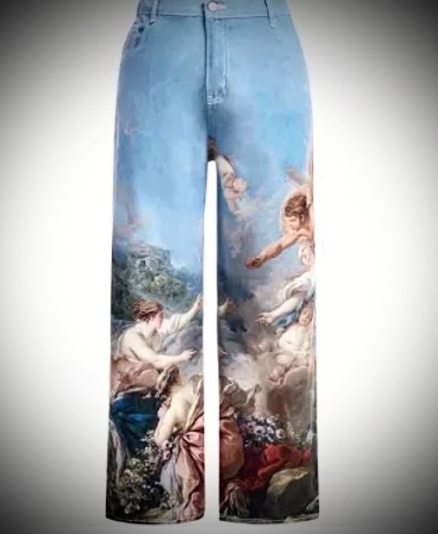 Cherub painted jeans