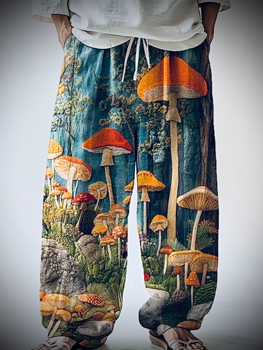 Mushroom painted pants