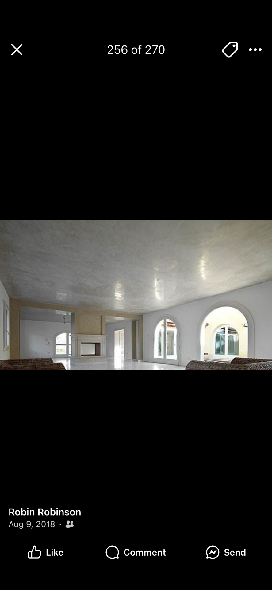 Arched room interior