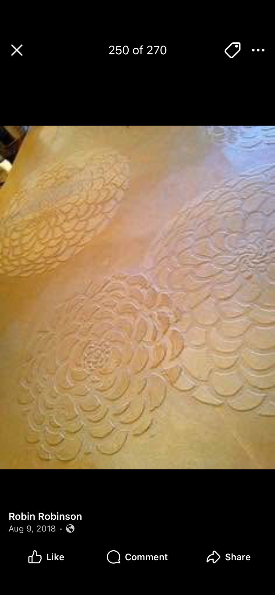Plaster relief interior